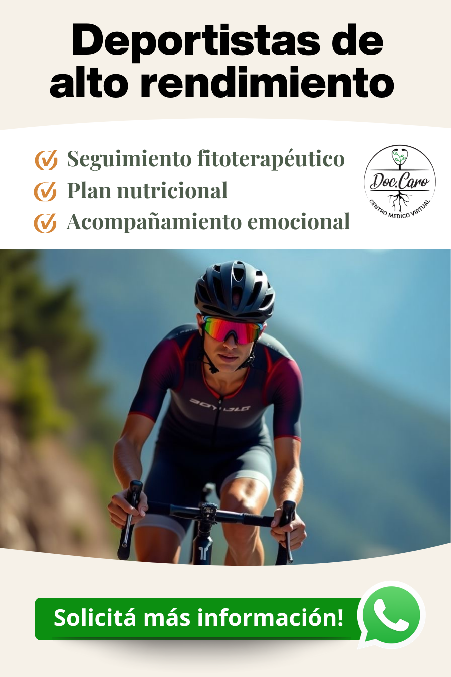 Plan Deportistas de Alto Rendimiento - Doc.Caro Centro Médico Virtual