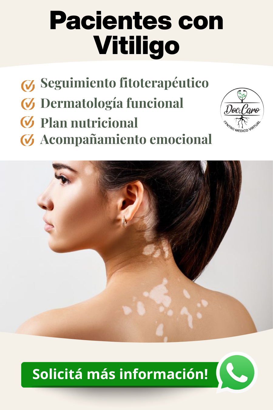 Plan Pacientes con Vitiligo - Doc.Caro Centro Médico Virtual
